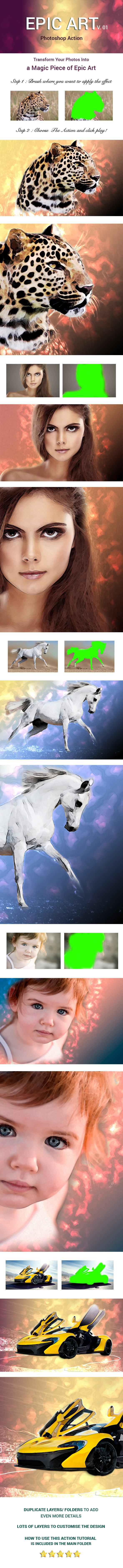 Epic Art 1 Photoshop Action - Photo Effects Actions