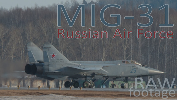 MIG-31 of the Russian Air Force Before Takeoff