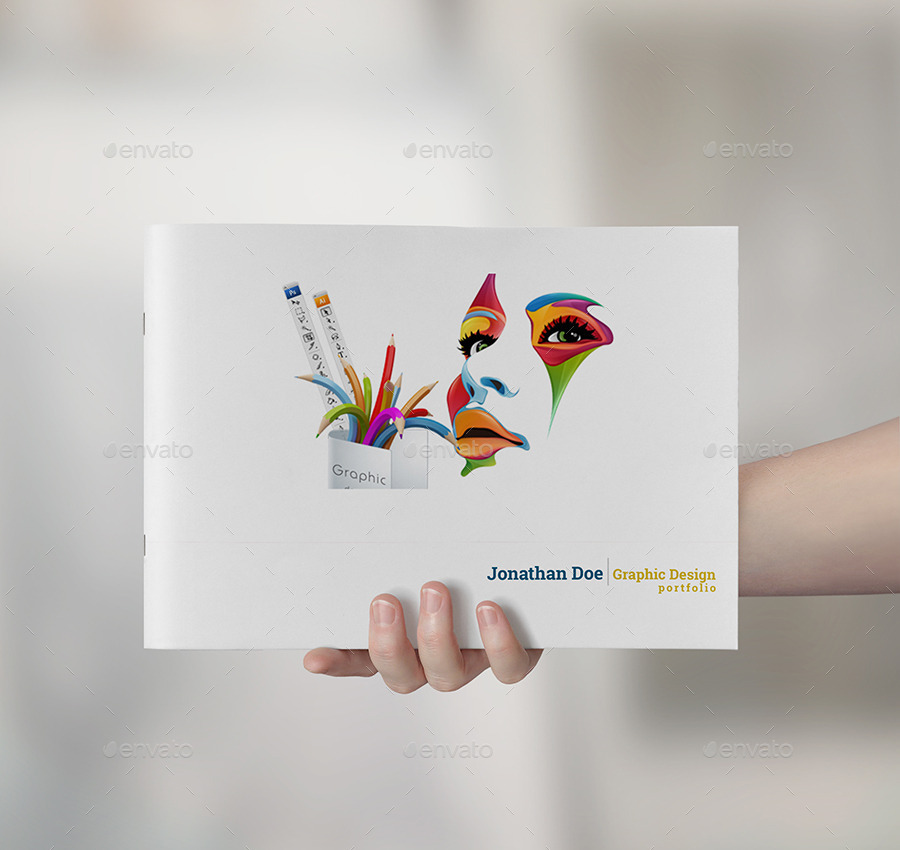 graphic designer portfolio cover page