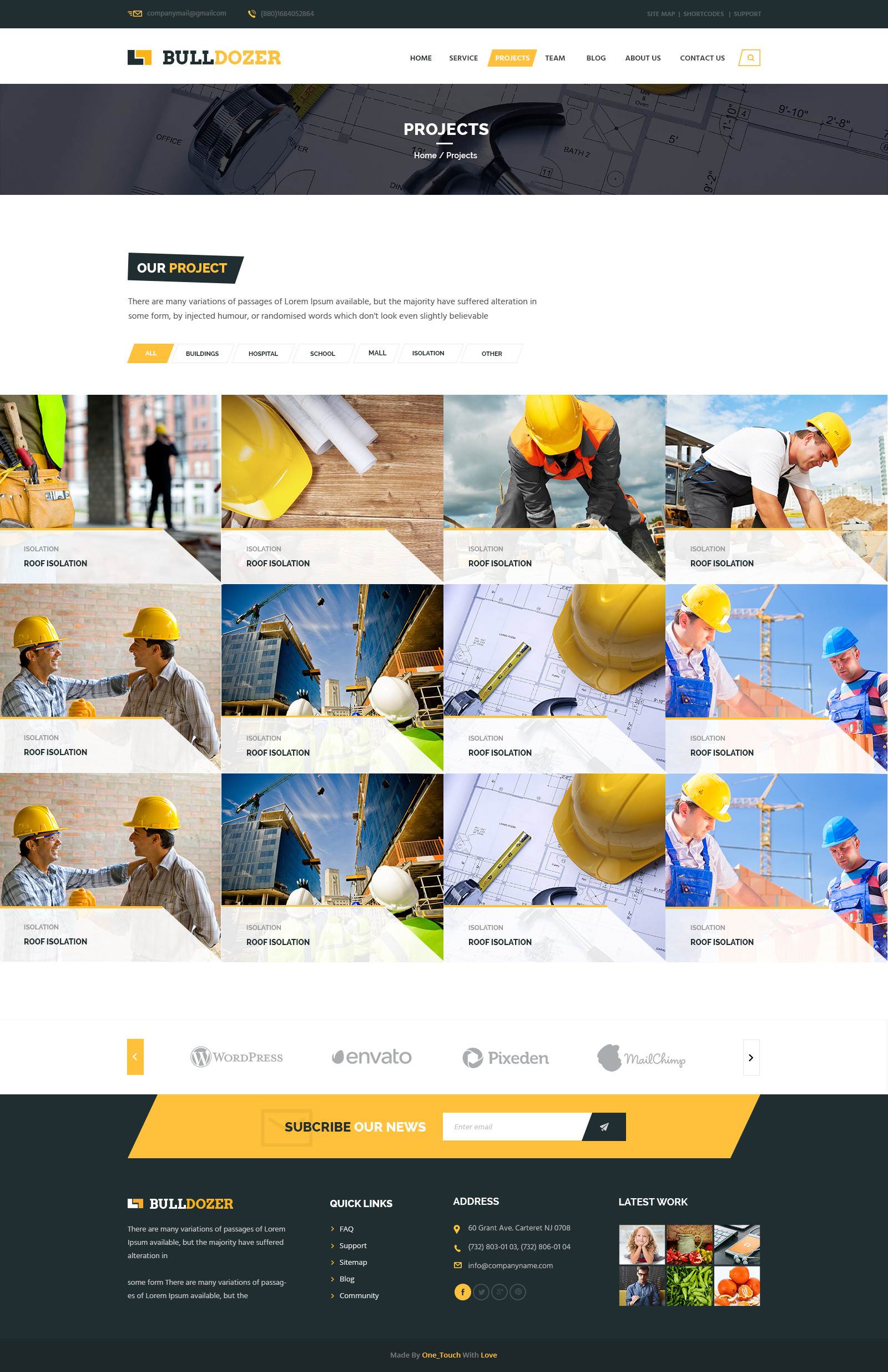 Bulldozer - Construction PSD Template by themexy | ThemeForest