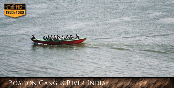 Boat on Ganges River India