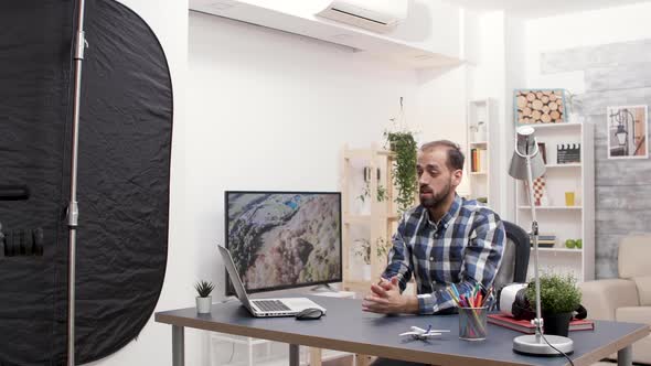 Behind the Scenes of Famous Influencer Recording New Vlog alt