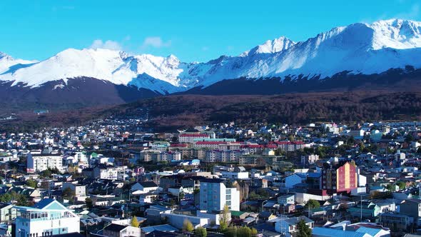 Patagonia landscape. Ushuaia Tierra del Fuego. Patagonia Argentina. alt