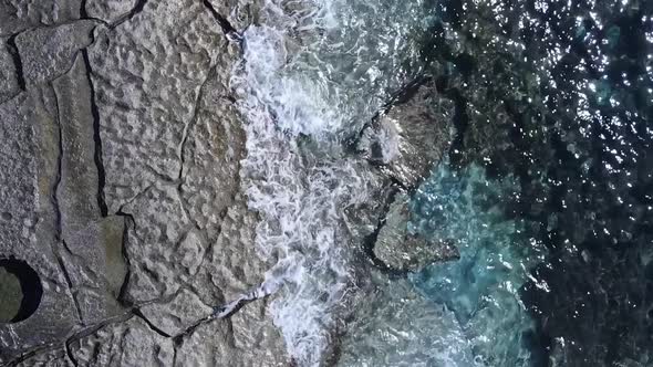 Sea Near the Coast  Closeup Aerial View of the Coastal Seascape alt