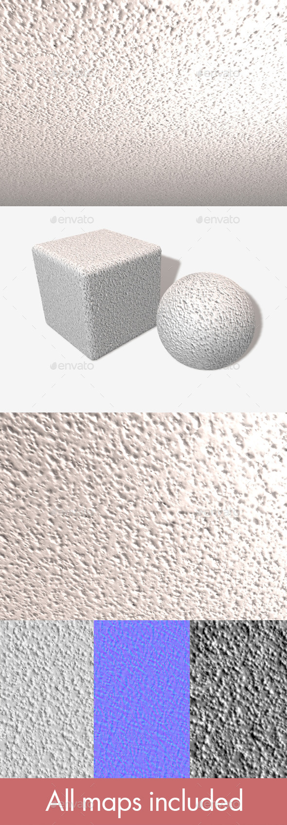 Textured Ceiling Plaster - 3Docean 11212384