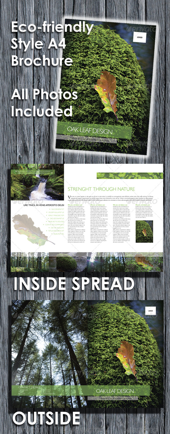 Eco-friendly A4 Brochure - Corporate Brochures