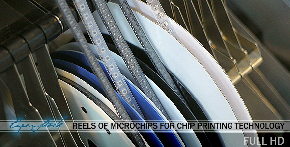 Reels of Microchips For Chip Printing Technology