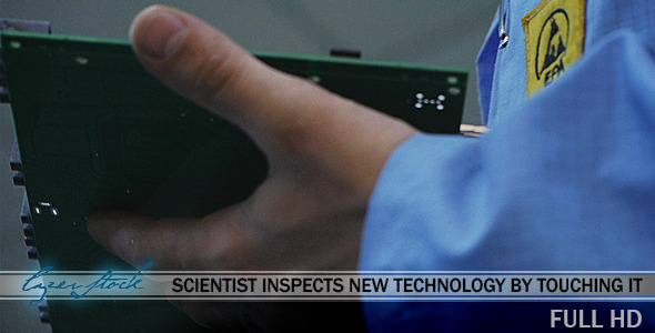 Scientist Inspects Beta Technology by Touching