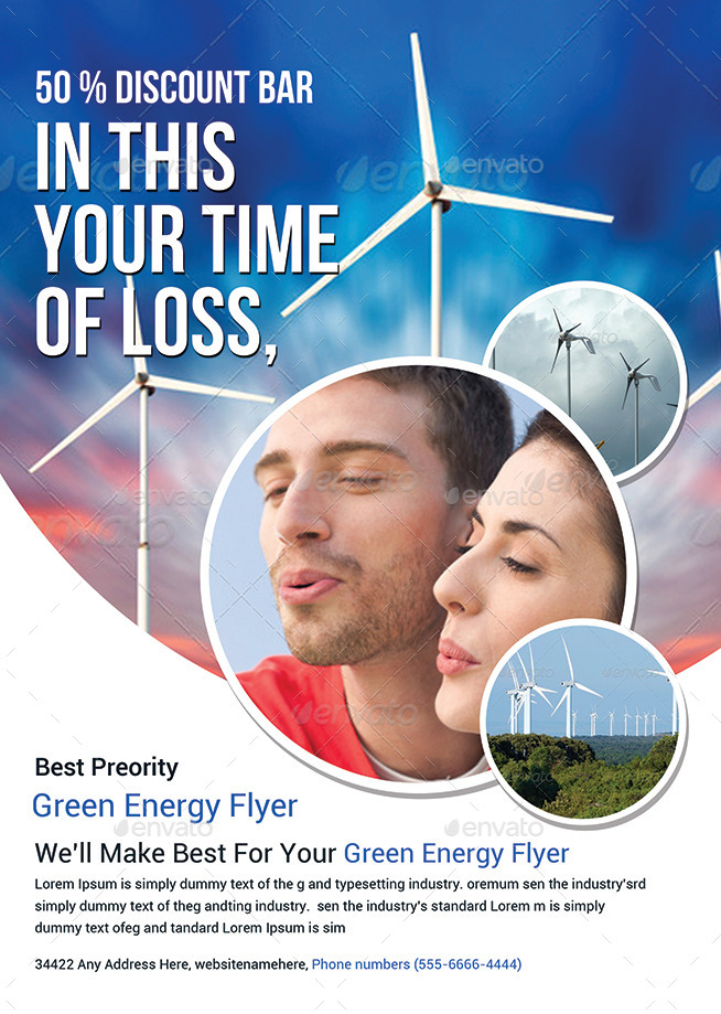 Green Energy Business Flyers Bundle , Print Templates GraphicRiver