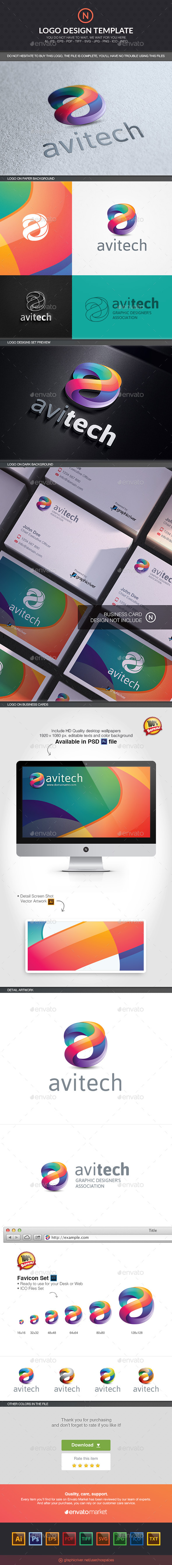 Avi Tech Software - Letters Logo Templates