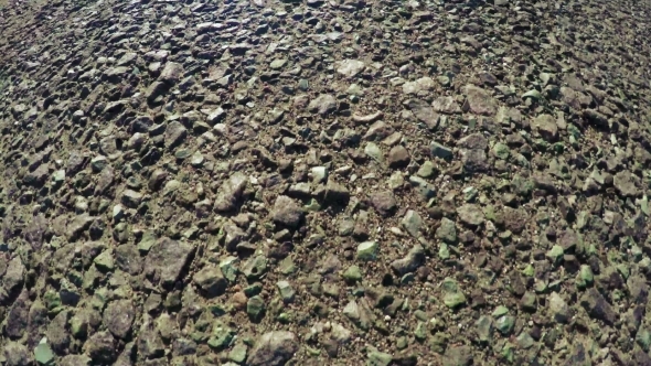 Road Surface With Stones