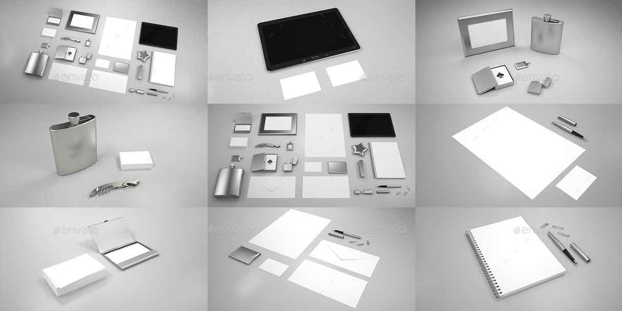 Download Branding Mock Ups Stationery Promo Metal Gifts By Pixelmint Graphicriver