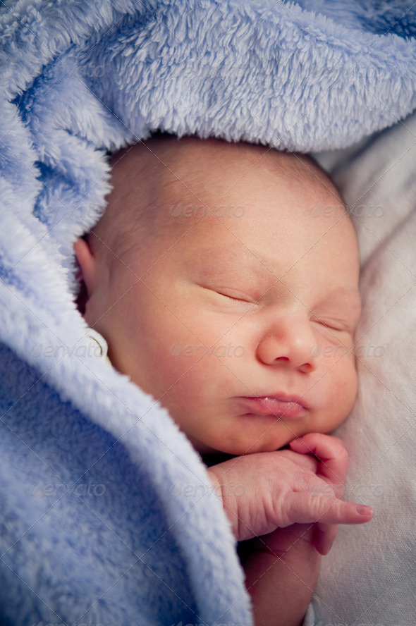 Newborn baby boy - Stock Photo - Images
