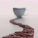 Coffee beans and cup in the making of a cup of coffee 2 - VideoHive Item for Sale