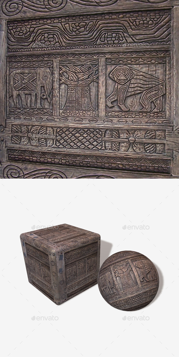African Wood Carving - 3Docean 11242951