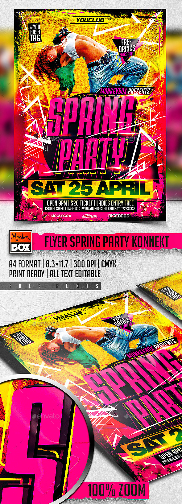 Flyer Spring Party Konnekt