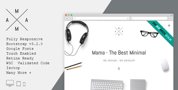 MAMA - Creative Minimal Portfolio WordPress Theme - Portfolio Creative