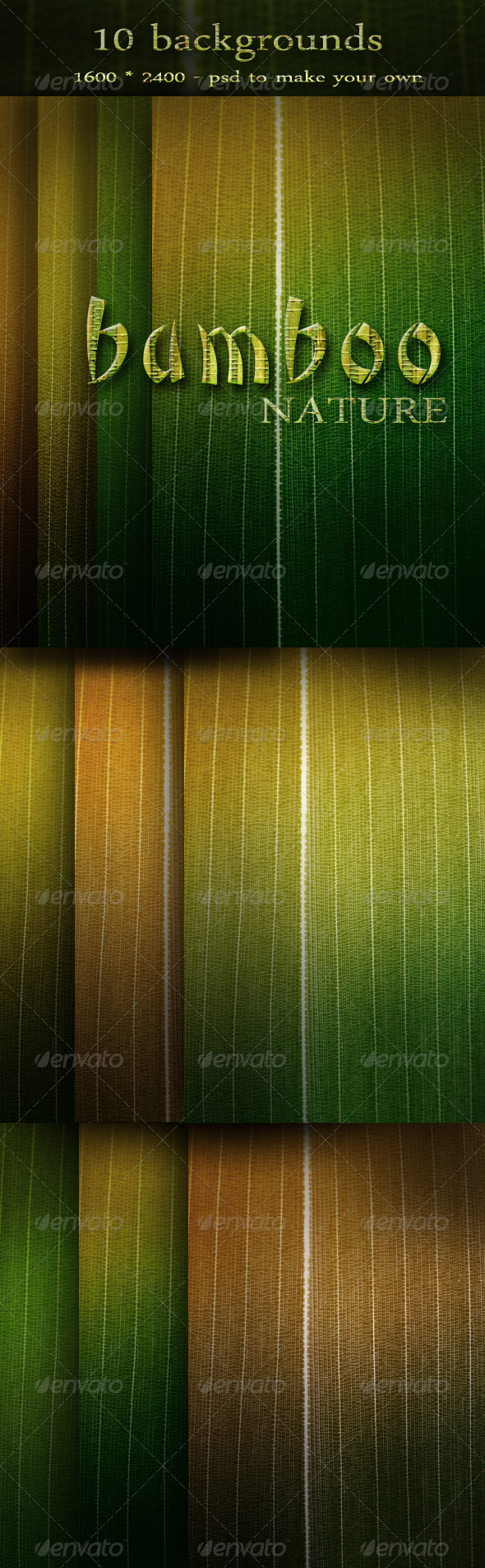 Nature Backgrounds with Bamboo Leaf - Nature Backgrounds