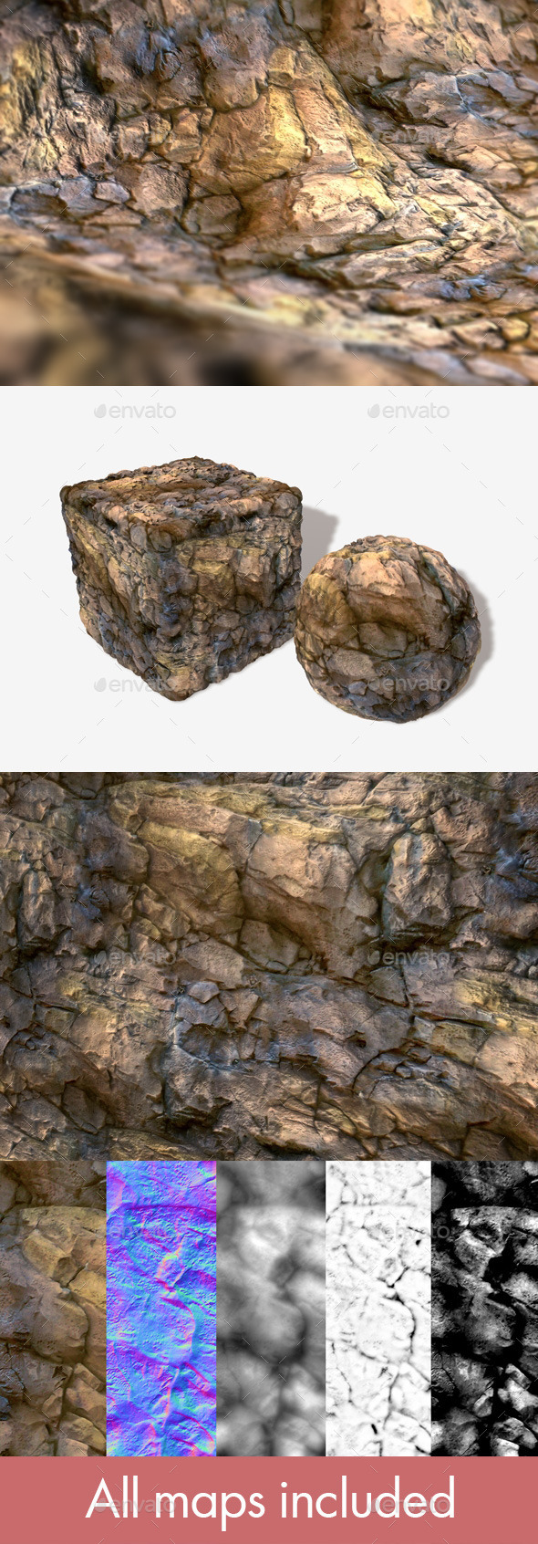 Red Rock Seamless - 3Docean 11251771