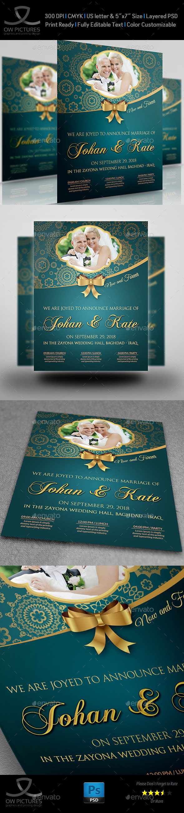 Wedding Party Flyer Template Vol.2