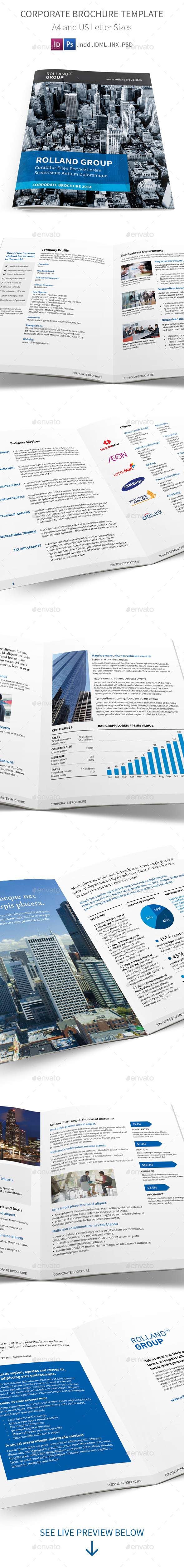 Corporate Brochure Template by Mike_pantone | GraphicRiver