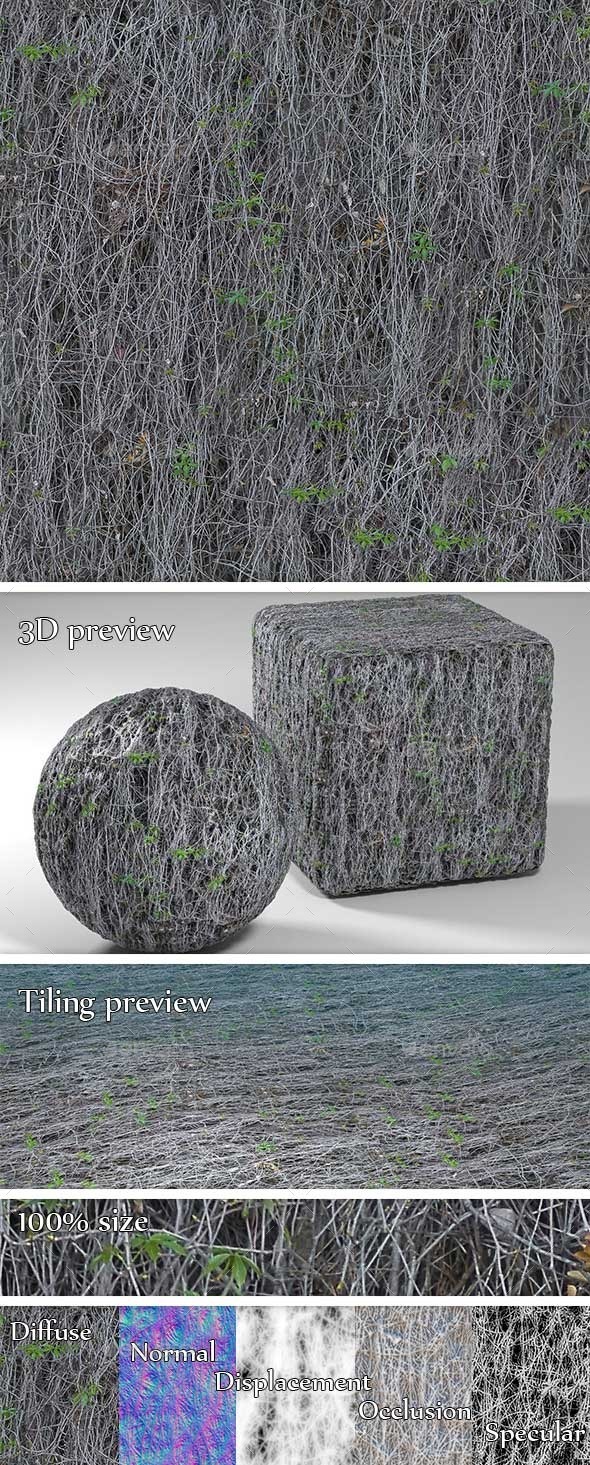 Dead Ivy Seamless Texture - 3DOcean Item for Sale