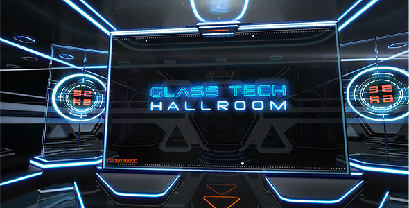 Glass Tech Hallroom - VideoHive 11259171