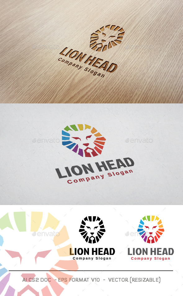 Lion head logo