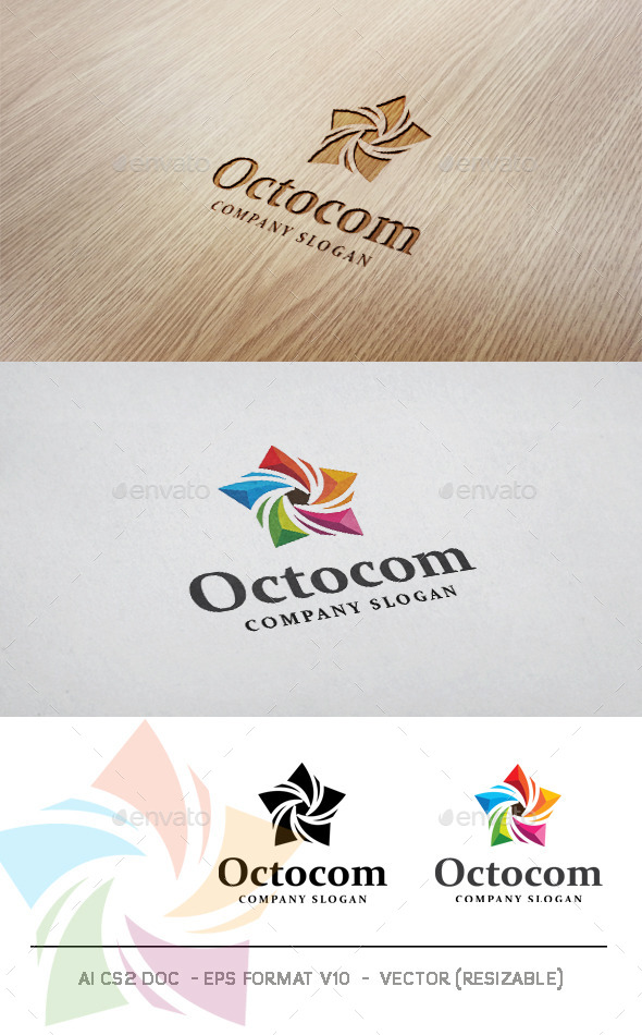 Octocom Logo - Symbols Logo Templates