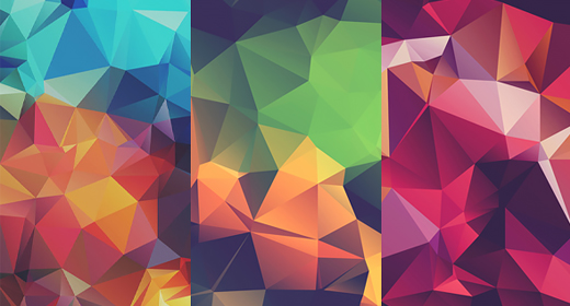 Low-Poly Polygonal Background Textures