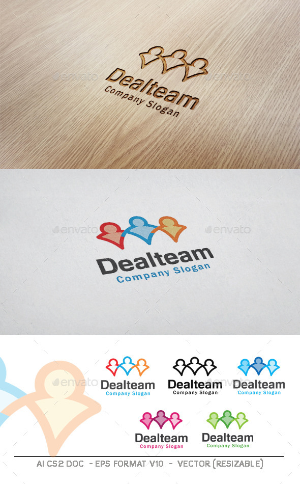 Deal Team Logo - Humans Logo Templates