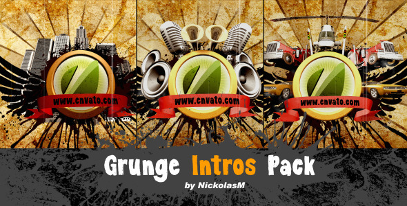Grunge Intros Pack - VideoHive 1097621