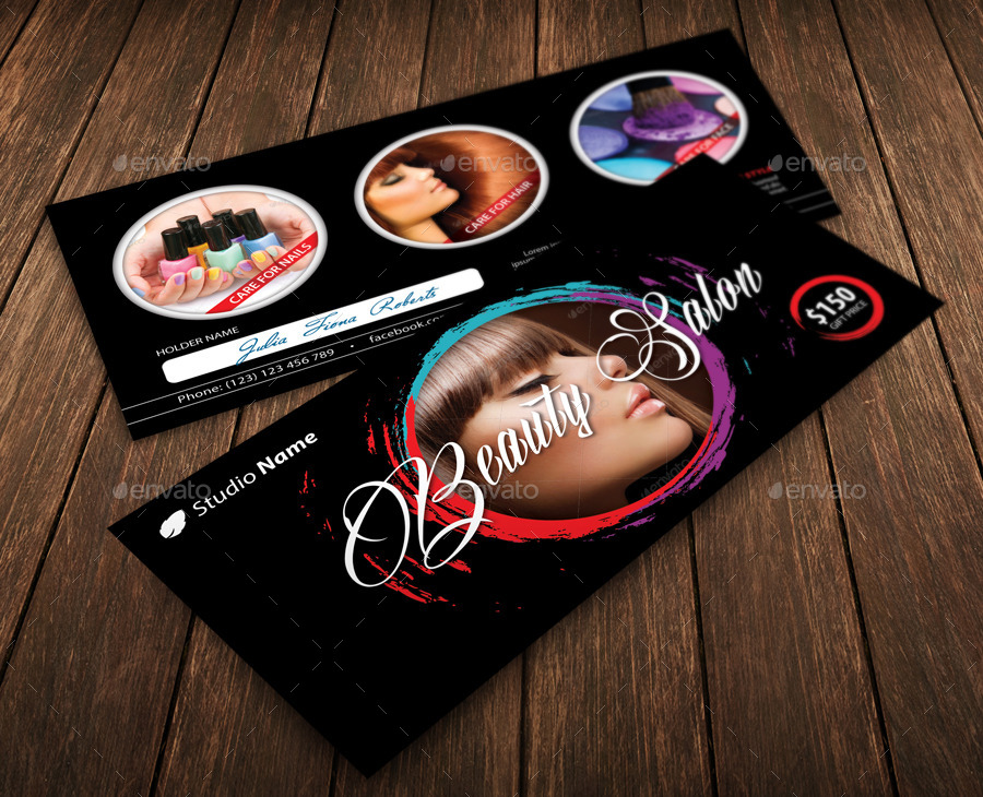 Stylish Beauty Salon Gift Voucher 33 by 21min GraphicRiver