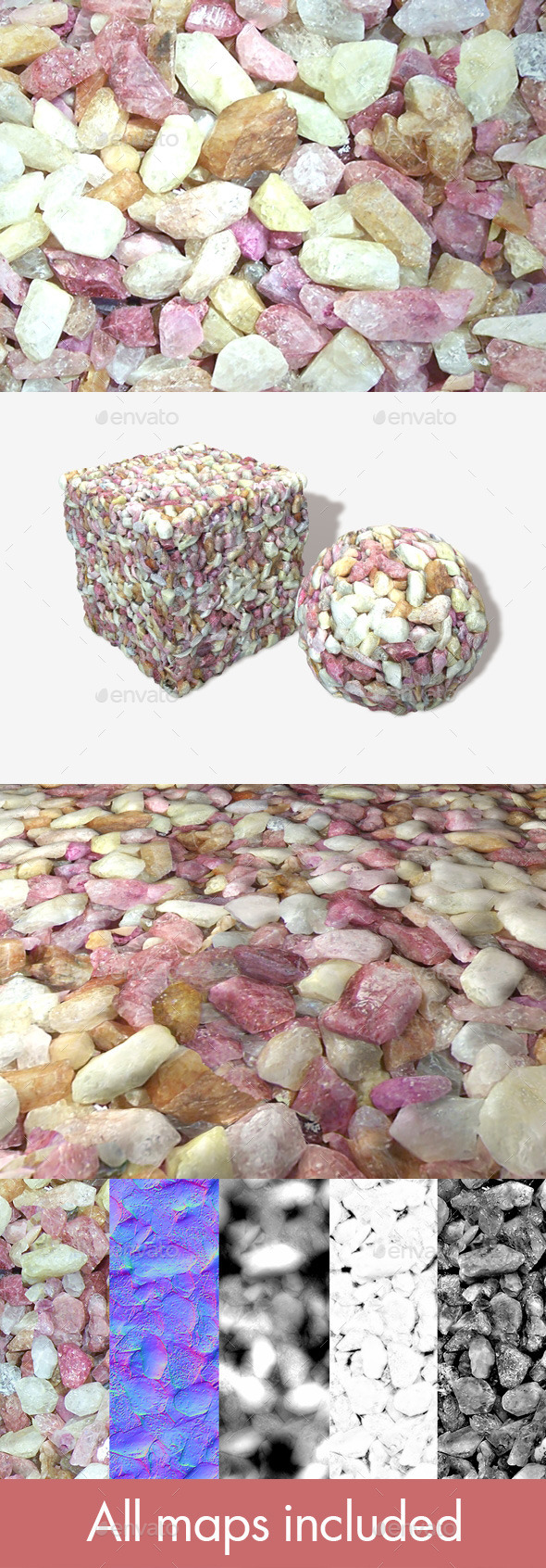 Coloured Precious Stones - 3Docean 11275176