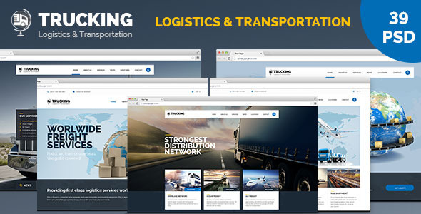 Trucking Transportation and - ThemeForest 11275857
