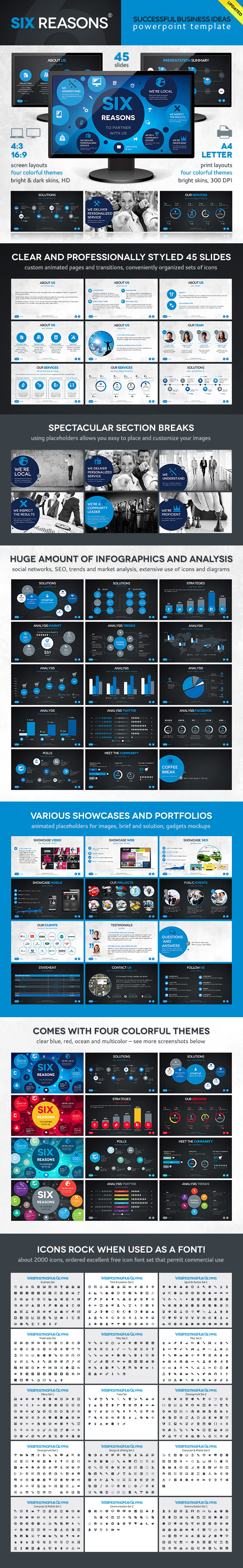 Six Template - PowerPoint Templates Presentation Templates