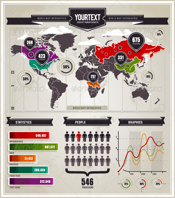 Vector set of infographics elements - Infographics