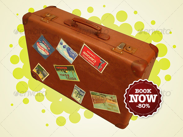 Retro Suitcase Comp - Miscellaneous Isolated Objects
