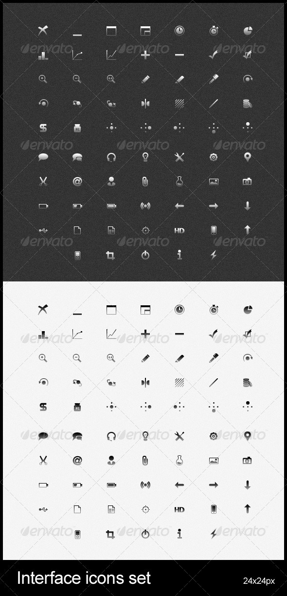 Interface icons set
