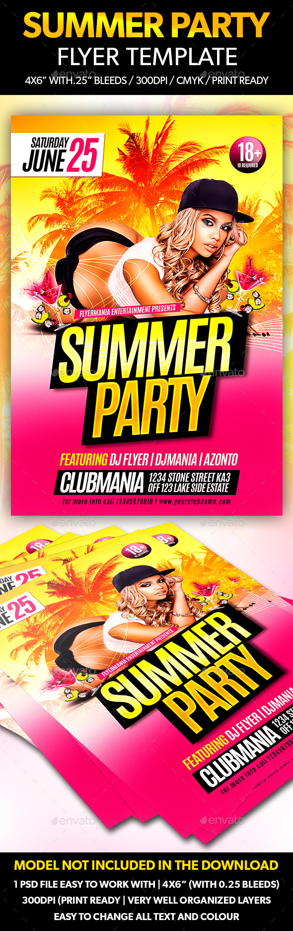 Summer Party Flyer Template