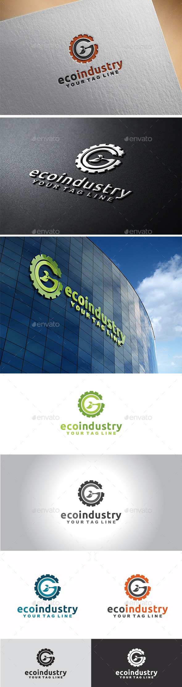 Eco Industry Logo - Nature Logo Templates
