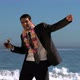 Attractive Businessman Dancing On The Beach - VideoHive Item for Sale