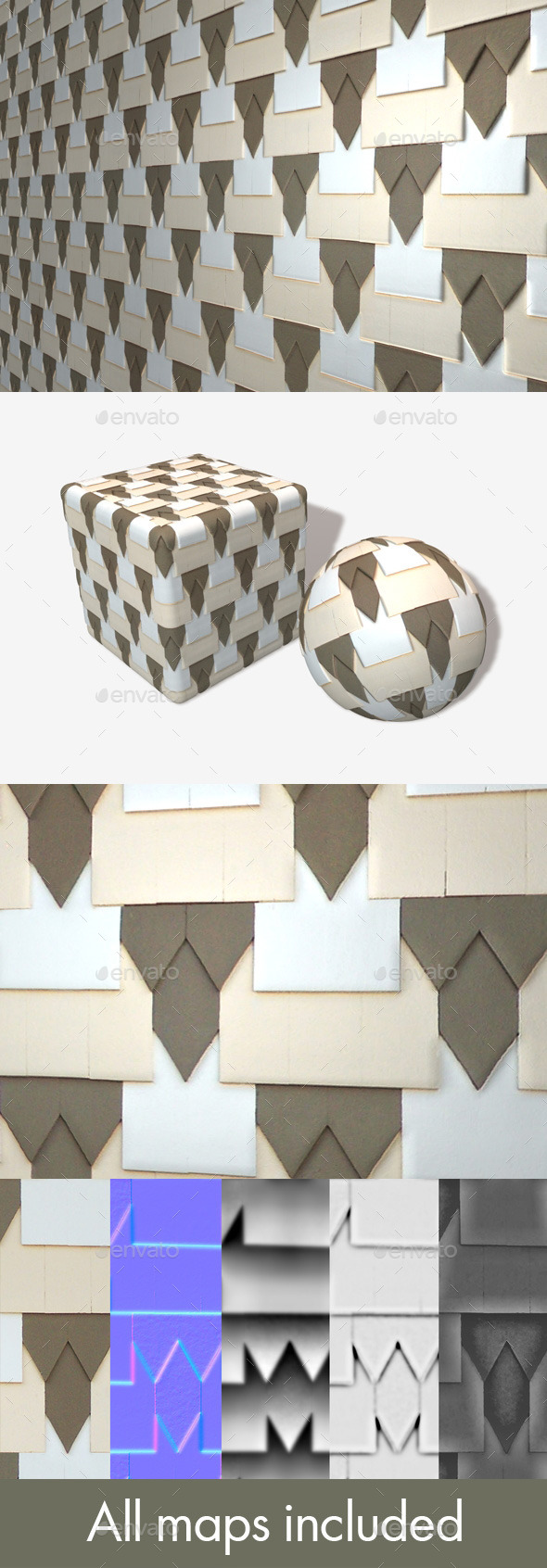 Wooden Pattern Panels - 3Docean 11287925