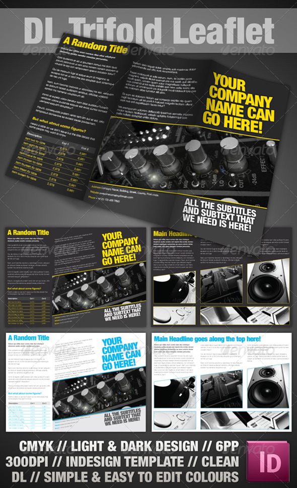 Trifold Leaflet - InDesign - Corporate Brochures