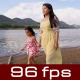 Mother And Daughter Walking At River Side - VideoHive Item for Sale