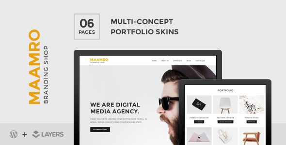 Maamro | Layers Style Kit - Agency Portfolio Skin - CodeCanyon Item for Sale