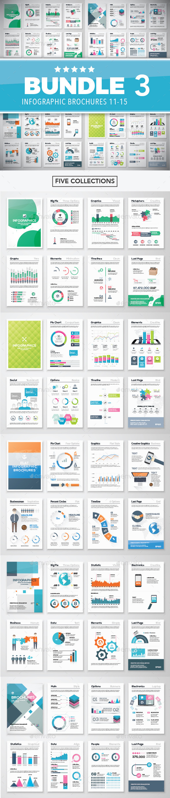 Infographic Brochure Elements Bundle 3 - Infographics
