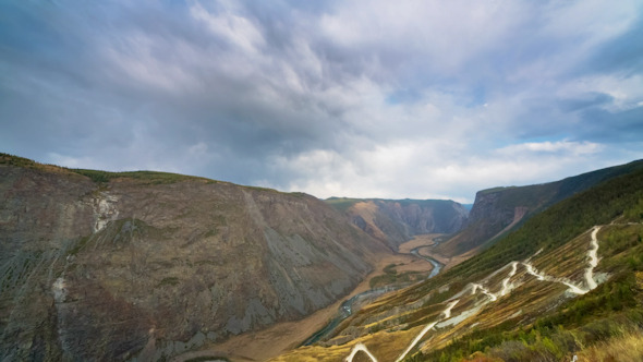 Running Clouds With Mountain and Trees 1731 alt