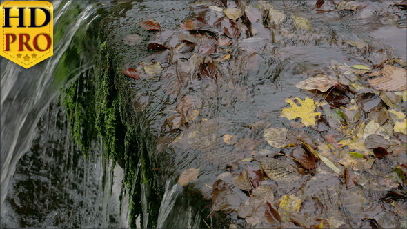 The Edge of the Lake with the Waterfall  alt