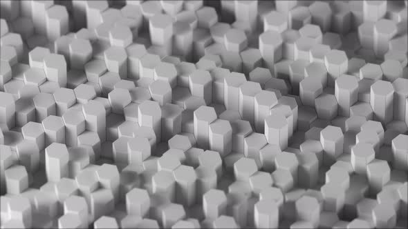 White Hexagons Loop Background alt